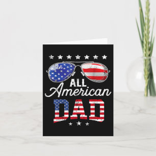 Alle amerikanischen Vater 4. Juli Väter Day Sungle Karte