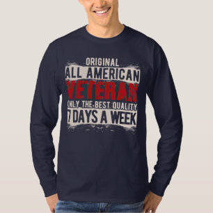 Alle amerikanischen Veteranen lange Schläfchen T-Shirt