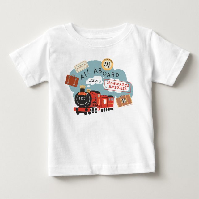 Alle an Bord der Hogwarts Express Baby T-shirt (Vorderseite)