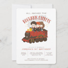 Alle an Bord der Hogwarts Express Magical Birthday Einladung