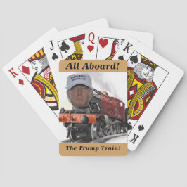 Alle an Bord der Trumpf-Zug-Spiel-Karten Spielkarten