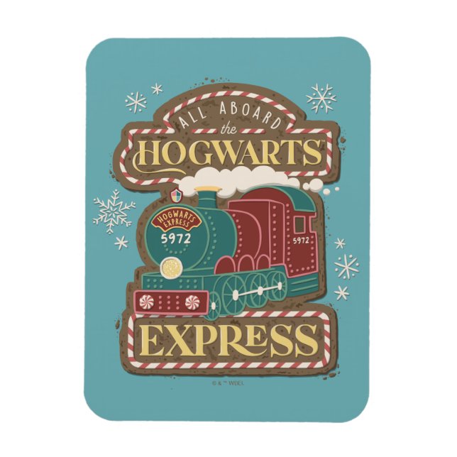 Alle an Bord des HOGWARTS™ Express Weihnachtskochs Magnet (Vertikal)