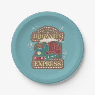 Alle an Bord des HOGWARTS™ Express Weihnachtskochs Pappteller