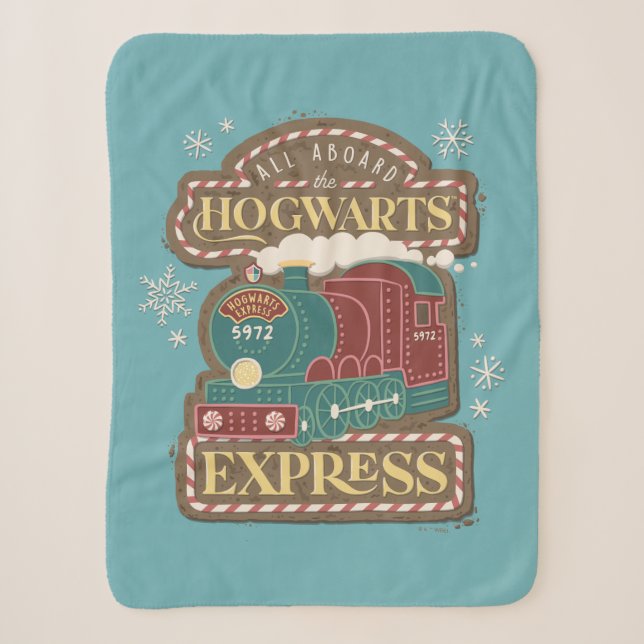 Alle an Bord des HOGWARTS™ Express Weihnachtskochs Sherpadecke (Vorderseite)