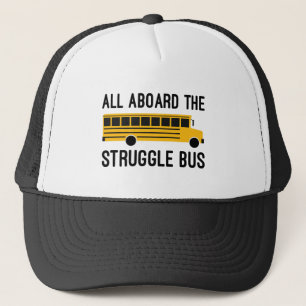 Alle an Bord des Kampf-Busses Truckerkappe