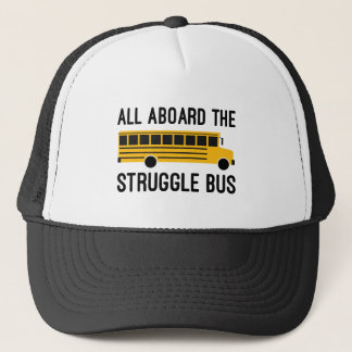 Alle an Bord des Kampf-Busses Truckerkappe
