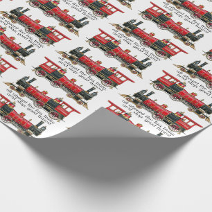 Alle an Bord des Spaßzuges, nächster Halt: gute Ze Geschenkpapier
