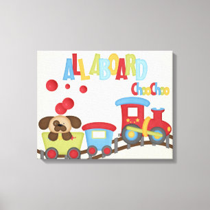 Alle an Bord gepackten Canvas Leinwanddruck