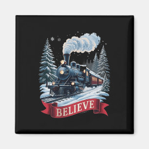 Alle an Bord Polar Express Weihnachten Nordpol Xma Magnet