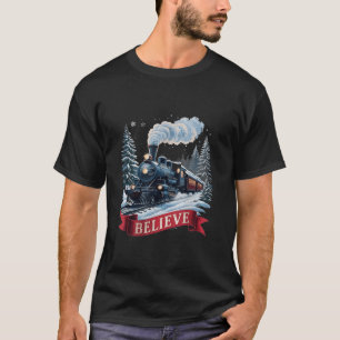 Alle an Bord Polar Express Weihnachten Nordpol Xma T-Shirt
