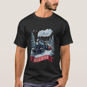 Alle an Bord Polar Express Weihnachten Nordpol Xma T-Shirt