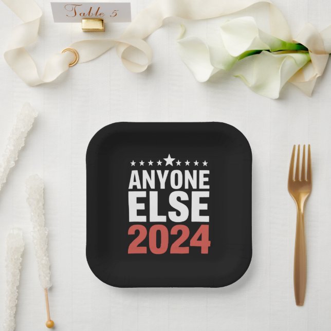 Alle anderen 2024 Wahlkampagne, politisch lustig Pappteller (Hochzeit)