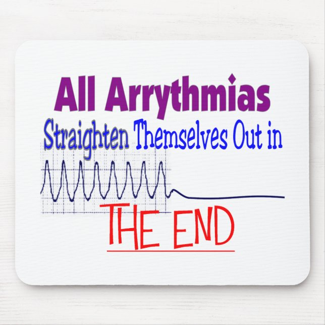 Alle Arrhythmie richten sich BEENDEN heraus gerade Mousepad (Vorne)