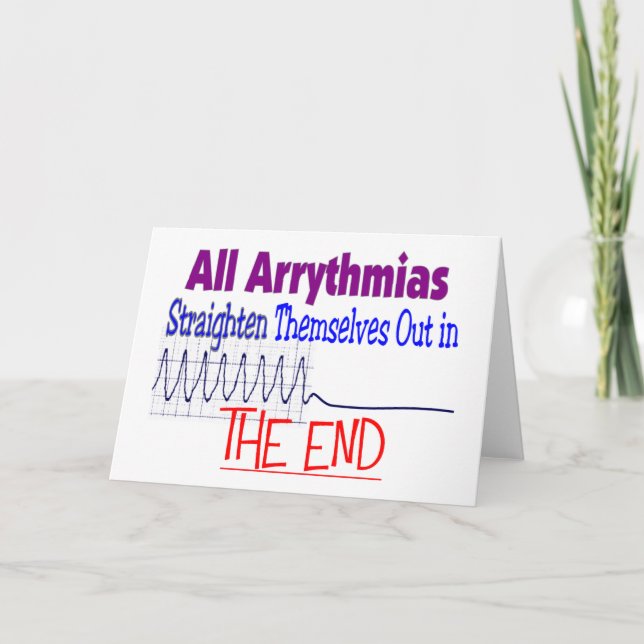 Alle Arrhythmien richten sich nach dem Ende Karte (Vorderseite)