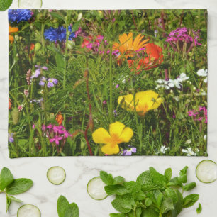 alle Arten von schönen Blume Geschirrtuch