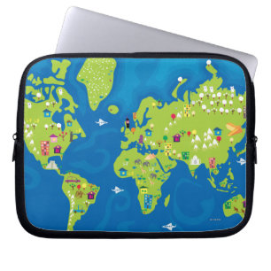 Alle auf der ganzen Welt Laptopschutzhülle