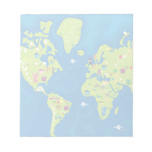 Alle auf der ganzen Welt Notizblock