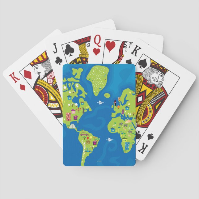 Alle auf der ganzen Welt Spielkarten (Rückseite)