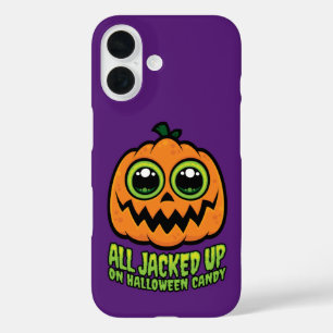 Alle auf Halloween Candy Funny Pumpkin eingeklopft iPhone 16 Hülle