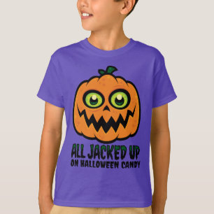 Alle auf Halloween Candy Jack-O' Lantern eingeklem T-Shirt