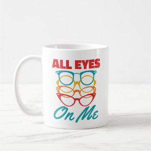 Alle Augen auf der sonnenoptometrischen Optometrie Kaffeetasse