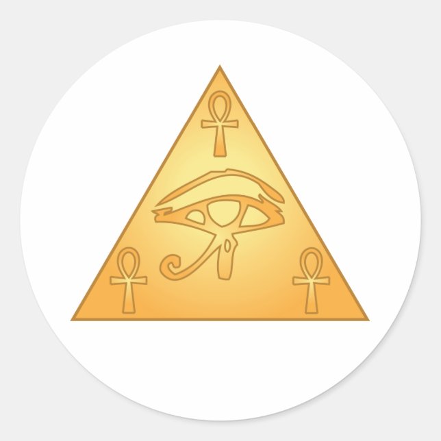 Alle Augen/Auge des Horus: Runder Aufkleber (Vorderseite)