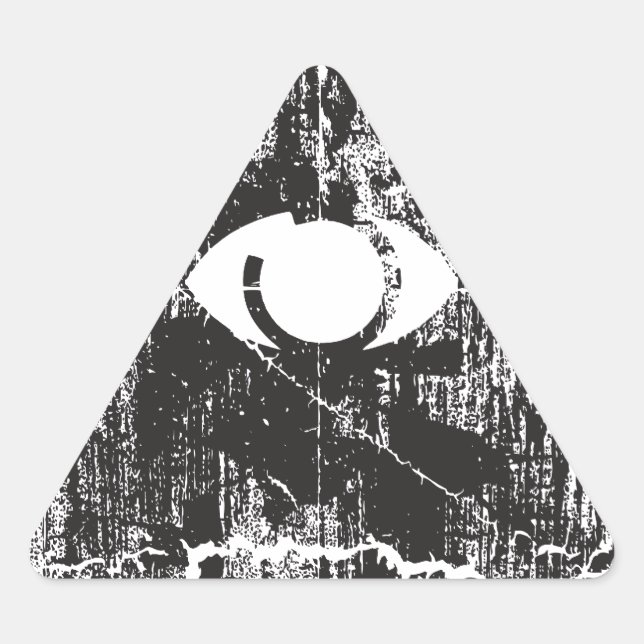 Alle Augen Dreieckiger Aufkleber (Vorderseite)