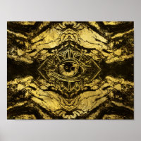 Alle Augen golden Textur auf alten Holz