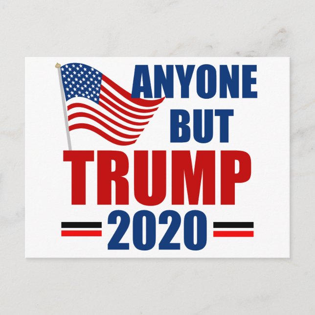 Alle außer Donald Trump 2020 Postkarte (Vorderseite)
