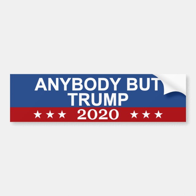 Alle außer Trump 2020 Autoaufkleber (Vorne)