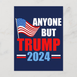 Alle außer Trump 2024 Funny Political Blue Postkarte