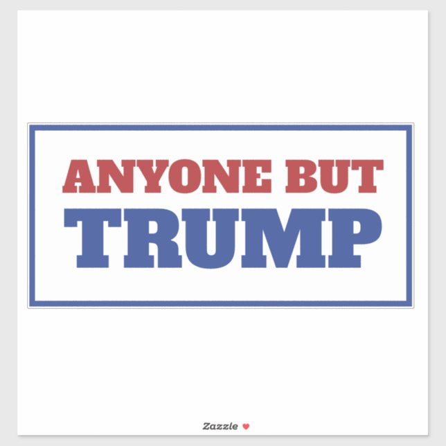 Alle außer Trump America Election Aufkleber (Blatt)