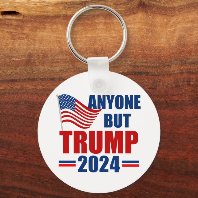 Alle außer Trump Funny 2024 Wahl Schlüsselanhänger (Vorderseite)