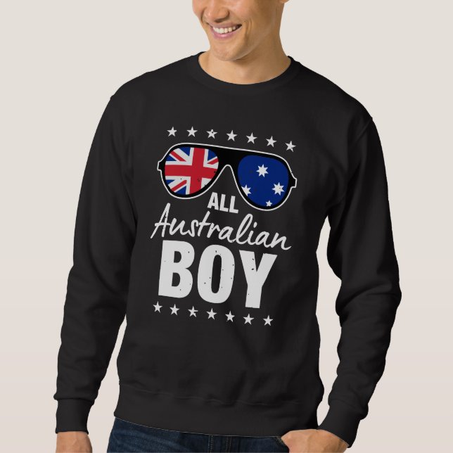 Alle Australian Boy Patriotic Australia Men Gifts Sweatshirt (Vorderseite)