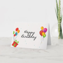 Alle Balloons Happy Birthday Card Karte