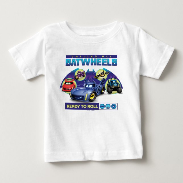 Alle Batwheels™ - Bereit zum Rollen Baby T-shirt (Vorderseite)