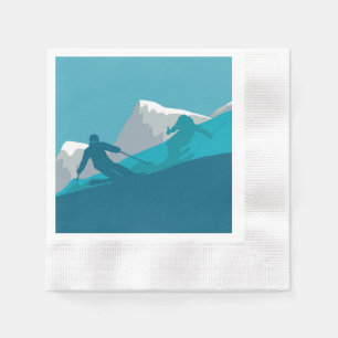 Alle Bergskigebiete Serviette