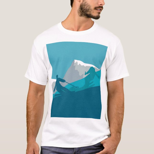 Alle Bergskigebiete T-Shirt (Vorderseite)