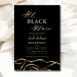 Alle Black Affair Agate Geburtstagsparty Elegante Einladung<br><div class="desc">Feiern Sie stilvoll mit dieser All Black Affair Birthday Party Moderne Elegante Einladung, die perfekte Art, einen unvergesslichen Abend zu verkünden. Dieses elegante und raffinierte Design zeichnet sich durch einen auffallenden schwarzen Hintergrund mit minimalistischen Akzenten für eine Touch von Klasse aus. Passen Sie es mit Ihren Veranstaltungsdetails an, um den...</div>