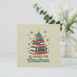 Alle Bücher für Weihnachten Bibliothekar Buchliebh Einladung