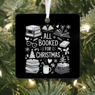 Alle Bücher für Weihnachten Buchliebhaber Buchgesc Ornament Aus Metall