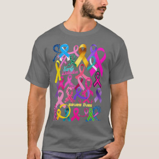 ALLE CANCERS RETTE FRÜHZEITIGE ERKENNUNG LEBEN T-Shirt