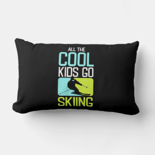 Alle Coolen Kinder fahren Ski Lendenkissen