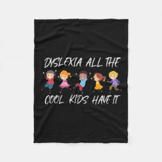 Alle Coolen Kinder haben Dyslexie Fleecedecke