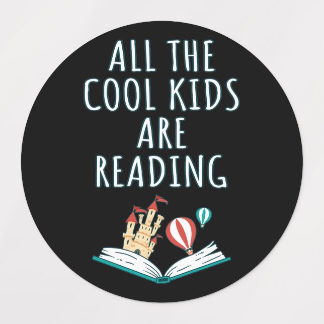 Alle Coolen Kinder lesen die Labels II Etiketten (Design 1)