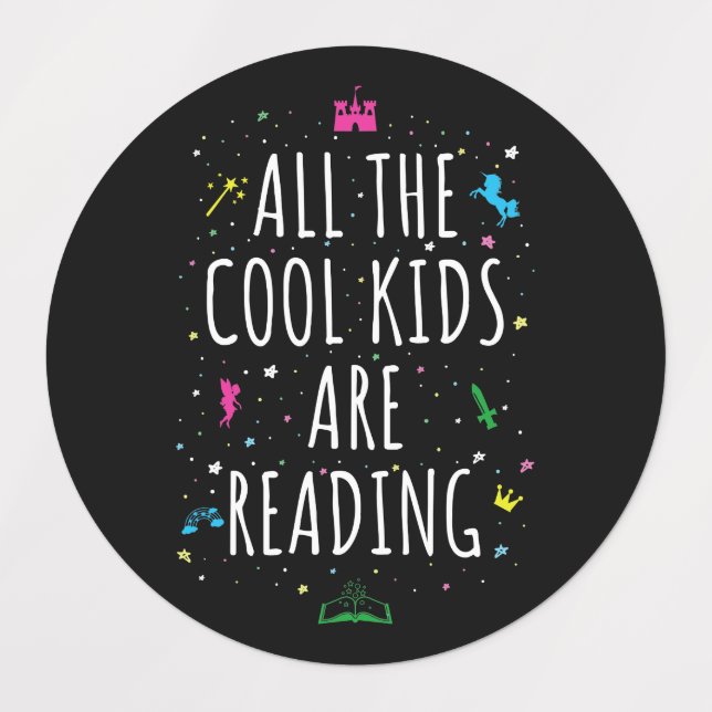 Alle Coolen Kinder lesen I Etiketten (Design 1)