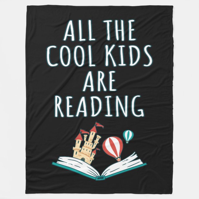 Alle Coolen Kinder lesen II Fleece Blanket (Vorderseite)