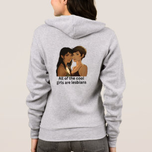 Alle coolen Mädchen sind Lesben - Lesbischer Stolz Hoodie