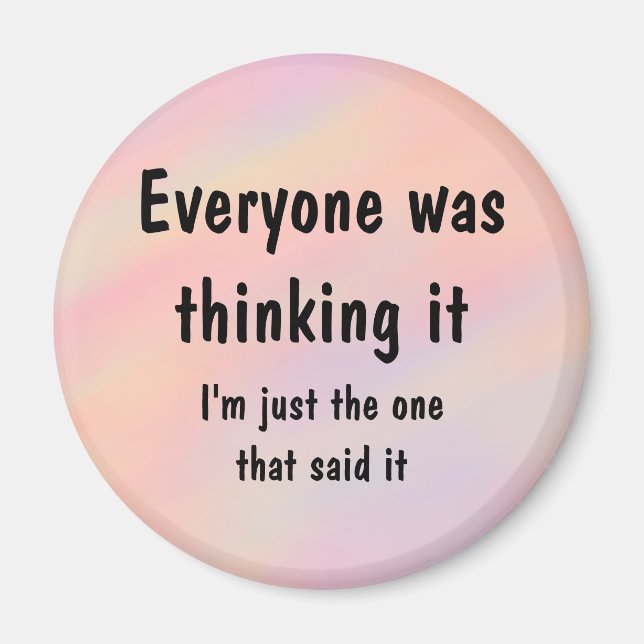 Alle dachten es magnet (Vorne)