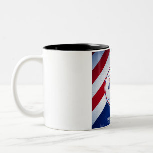 Alle, die bedient haben, würdigen zweifarbige tasse